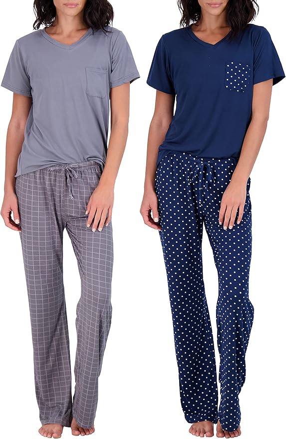 Real Essentials Women's Pajama Set: Super-Soft Comfort for All Sizes
