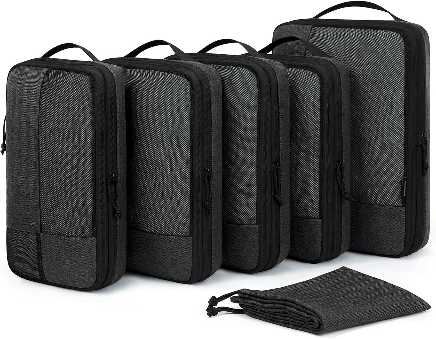 BAGSMART Compression Packing Cubes for Travel - 6 Set Organizer