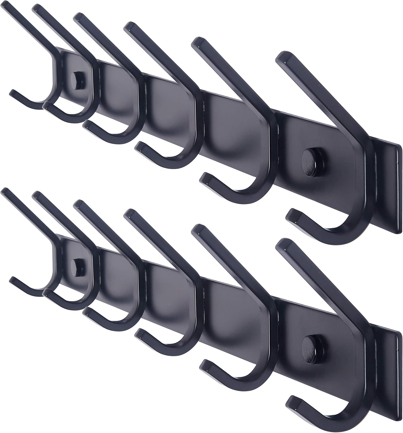WEBI Wall Mounted Coat Rack with Heavy Duty 6 Hooks for Coats