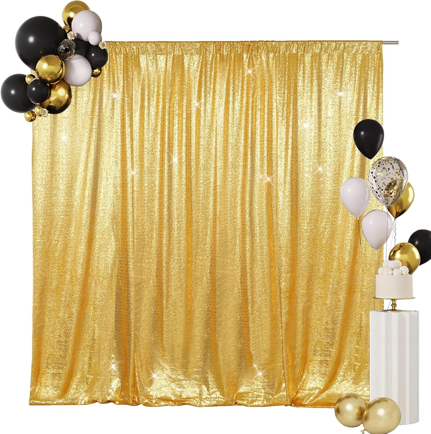 SquarePie Sequin Backdrop Curtain for Stunning Wedding Decor