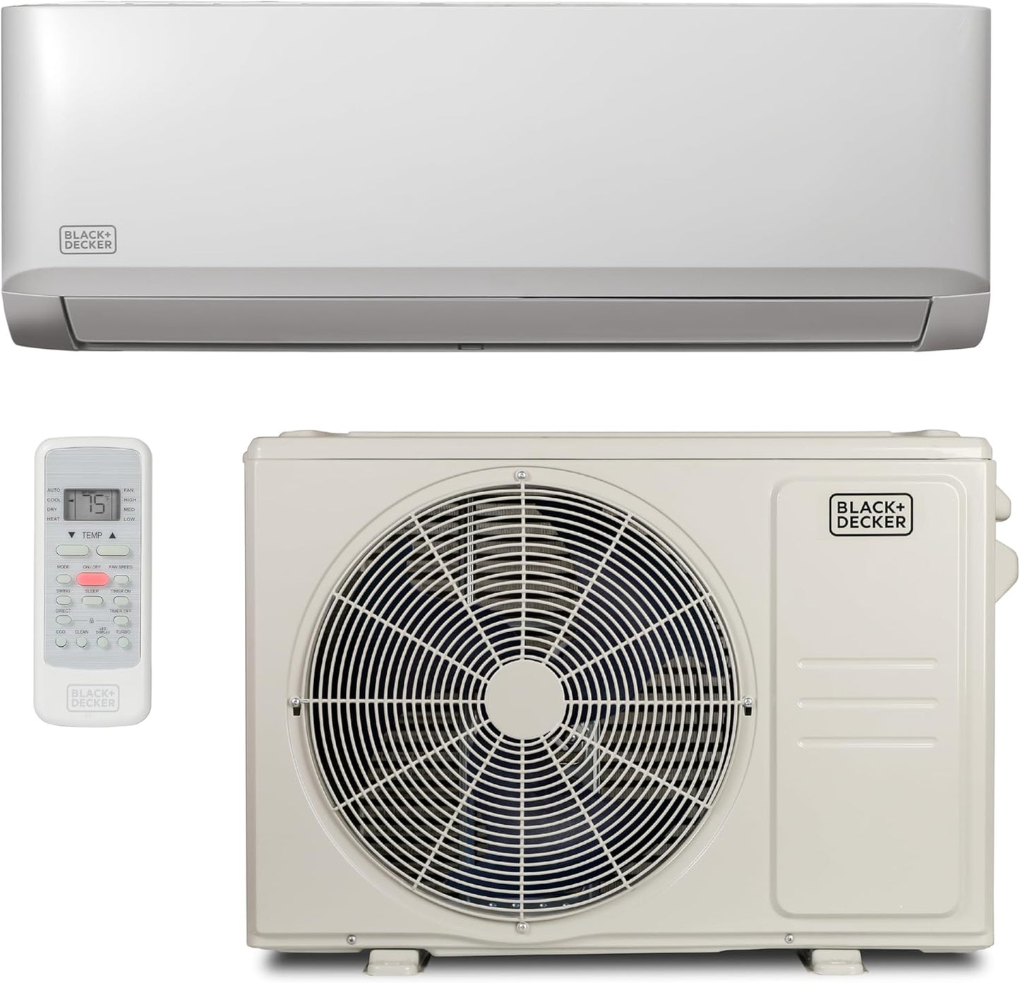 Efficient Cooling & Heating: BLACK+DECKER 12,000 BTU Mini Split