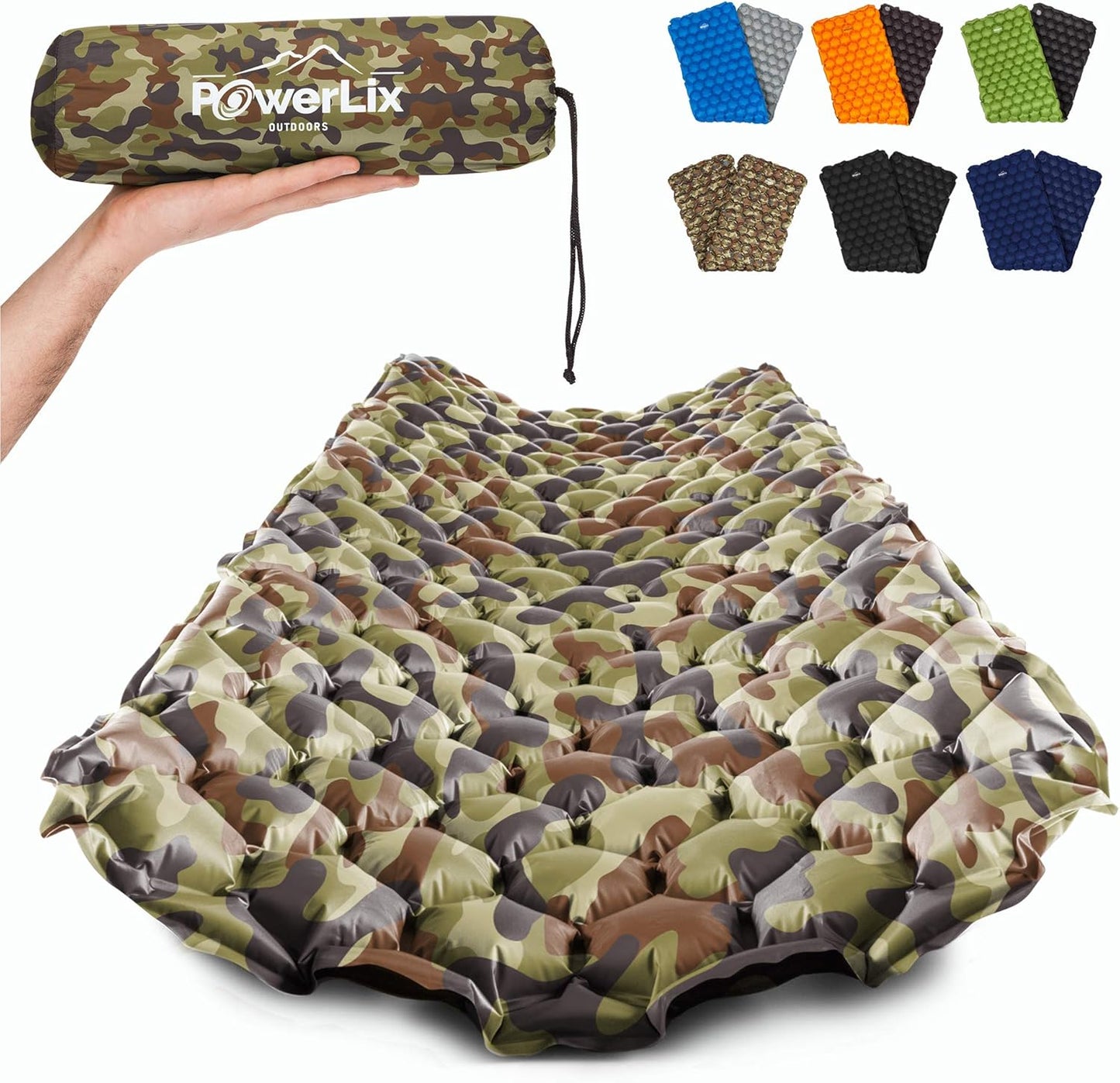 POWERLIX Camping Sleeping Pad - Ultralight Inflatable Mattress