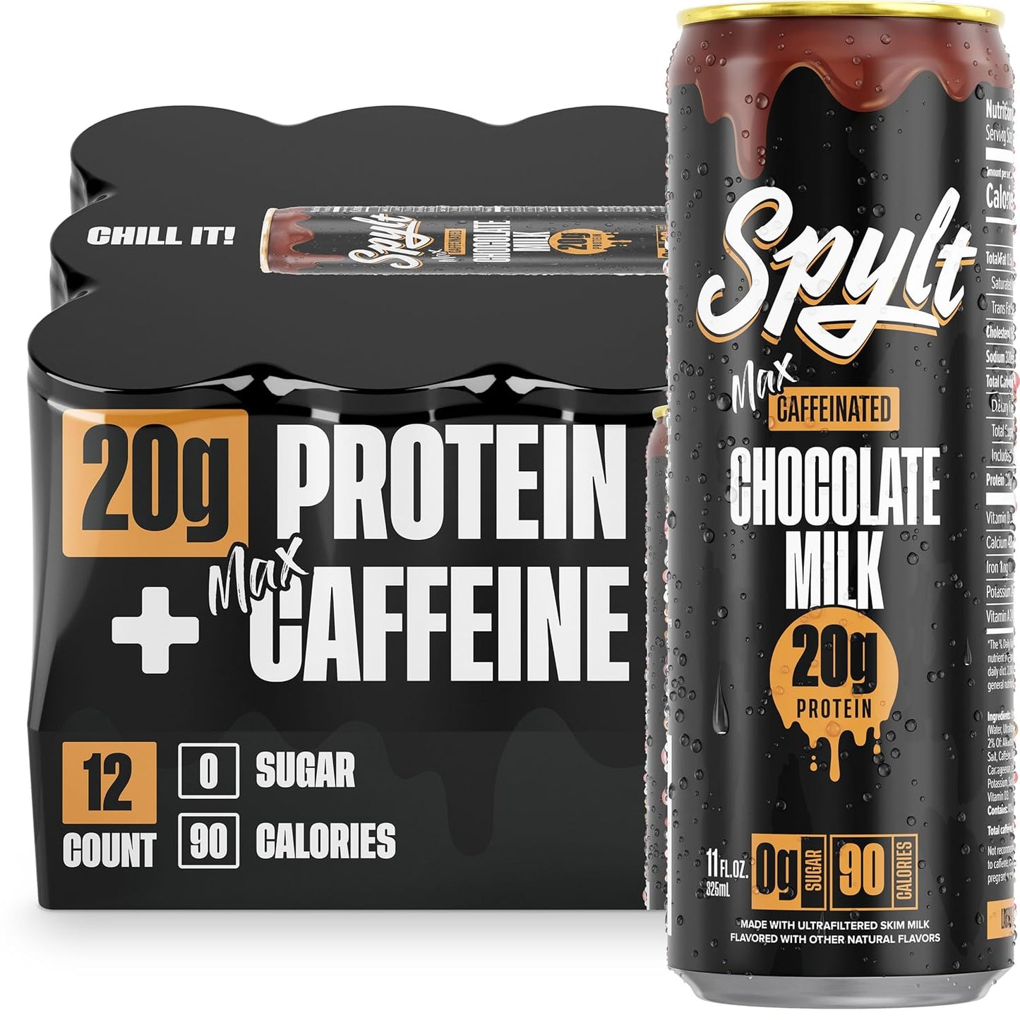 Spylt High Protein Max Chocolate Milk with Caffeine & Protein