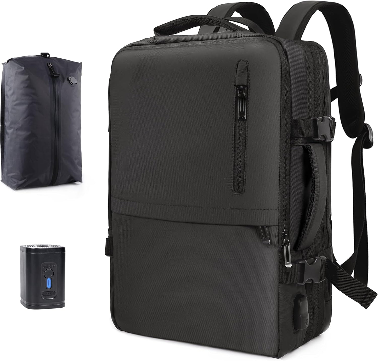 Vacuum Seal Backpack for Travel with Pump - 60L Expandable