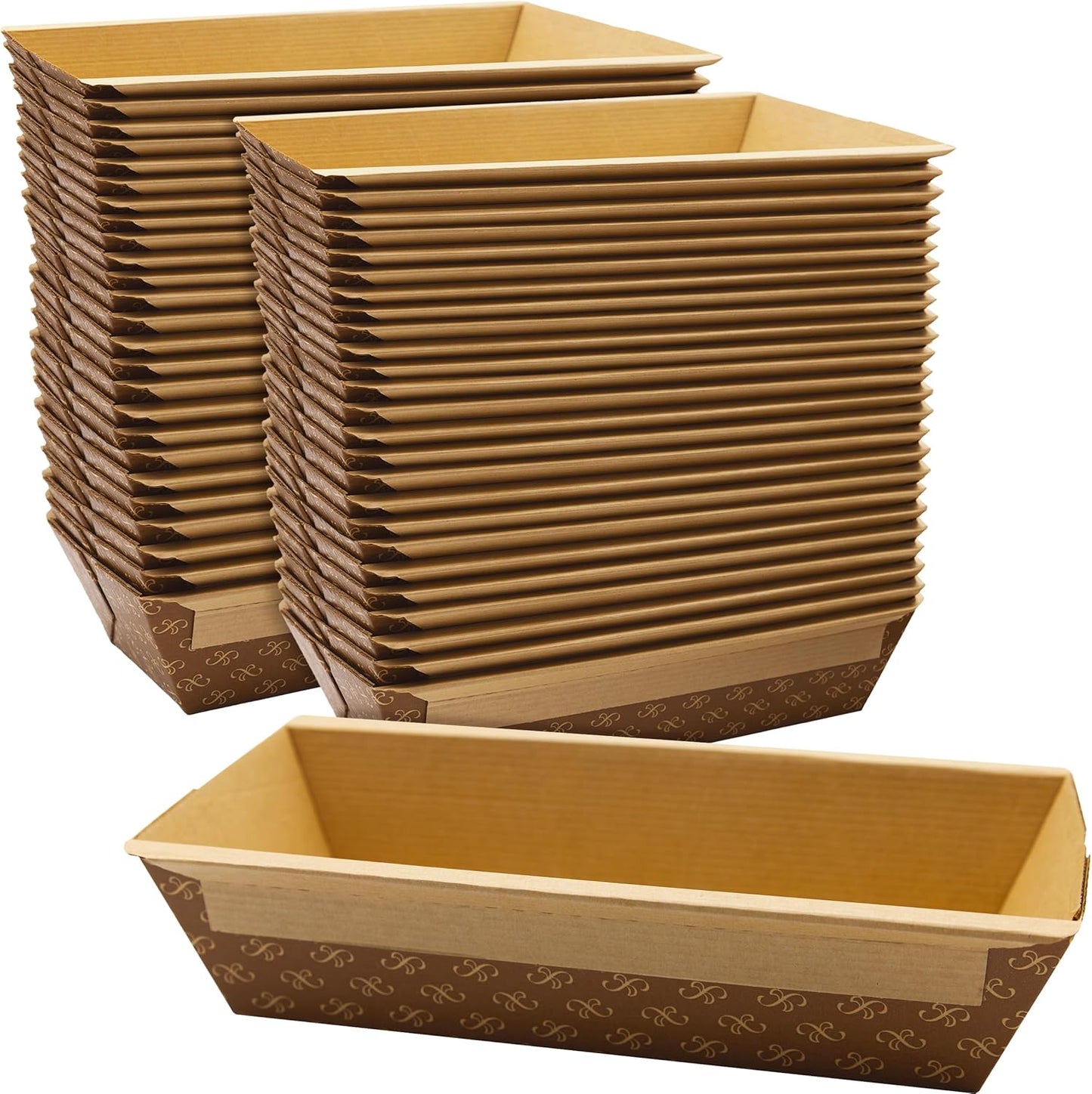 Chef-Grade Elegant 1Lb Paper Loaf Pans for Baking and Gifts
