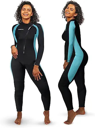 Wetsuit Women 3/2mm Full Body Suit for Surfing Diving Kayaking