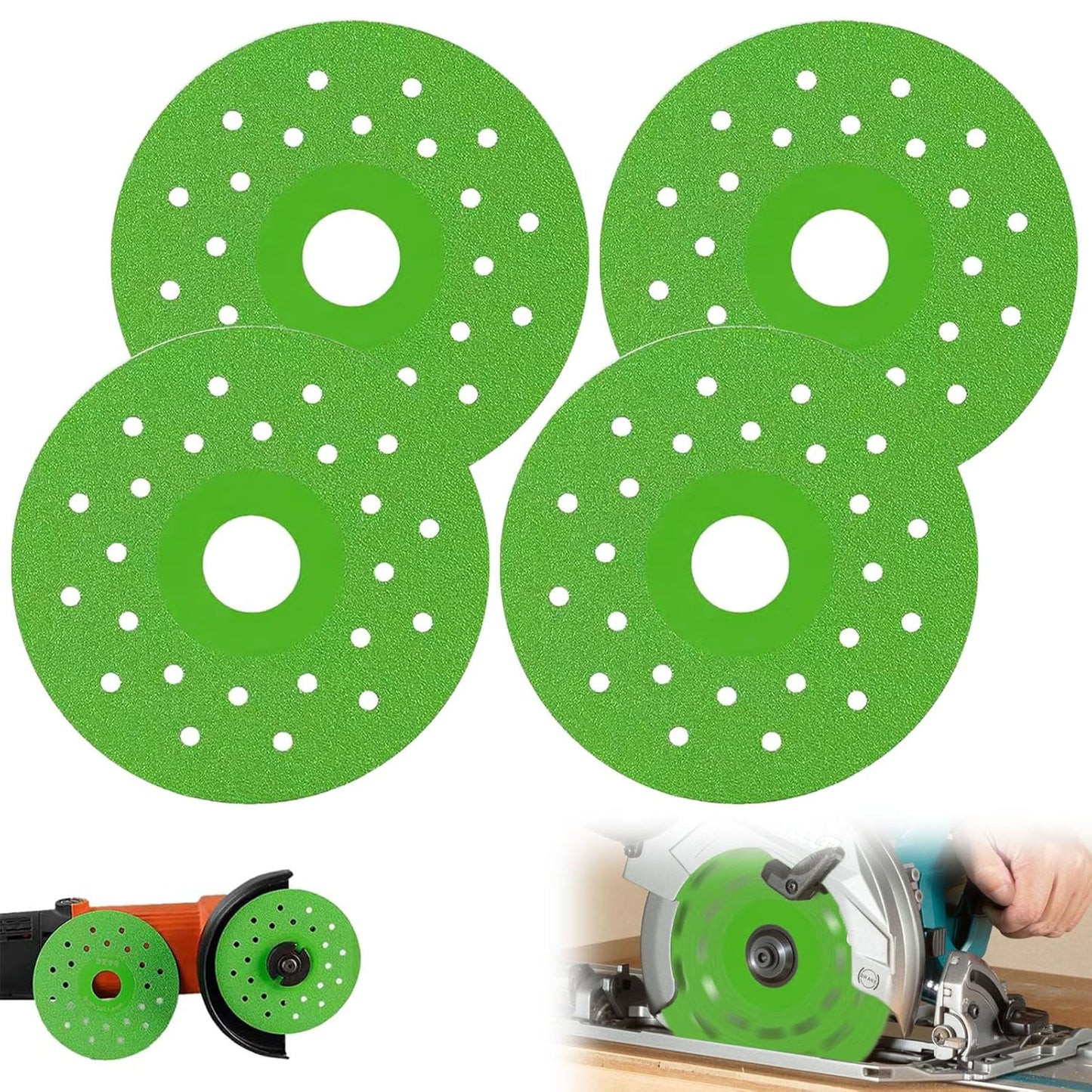 Durable 4pcs Tile Cutting Blade Set - High Precision Cutting & Polishing!