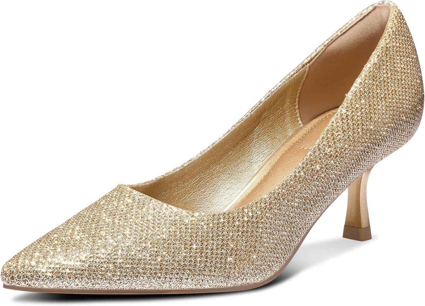 Kitten Heels for Women: Stylish 2ft Closed Toe Pumps for Weddings