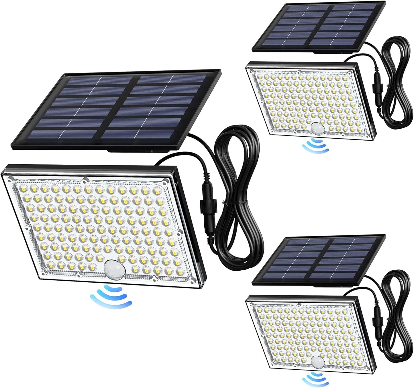 JACKYLED Solar Lights Outdoor Waterproof Motion Sensor Flood Light