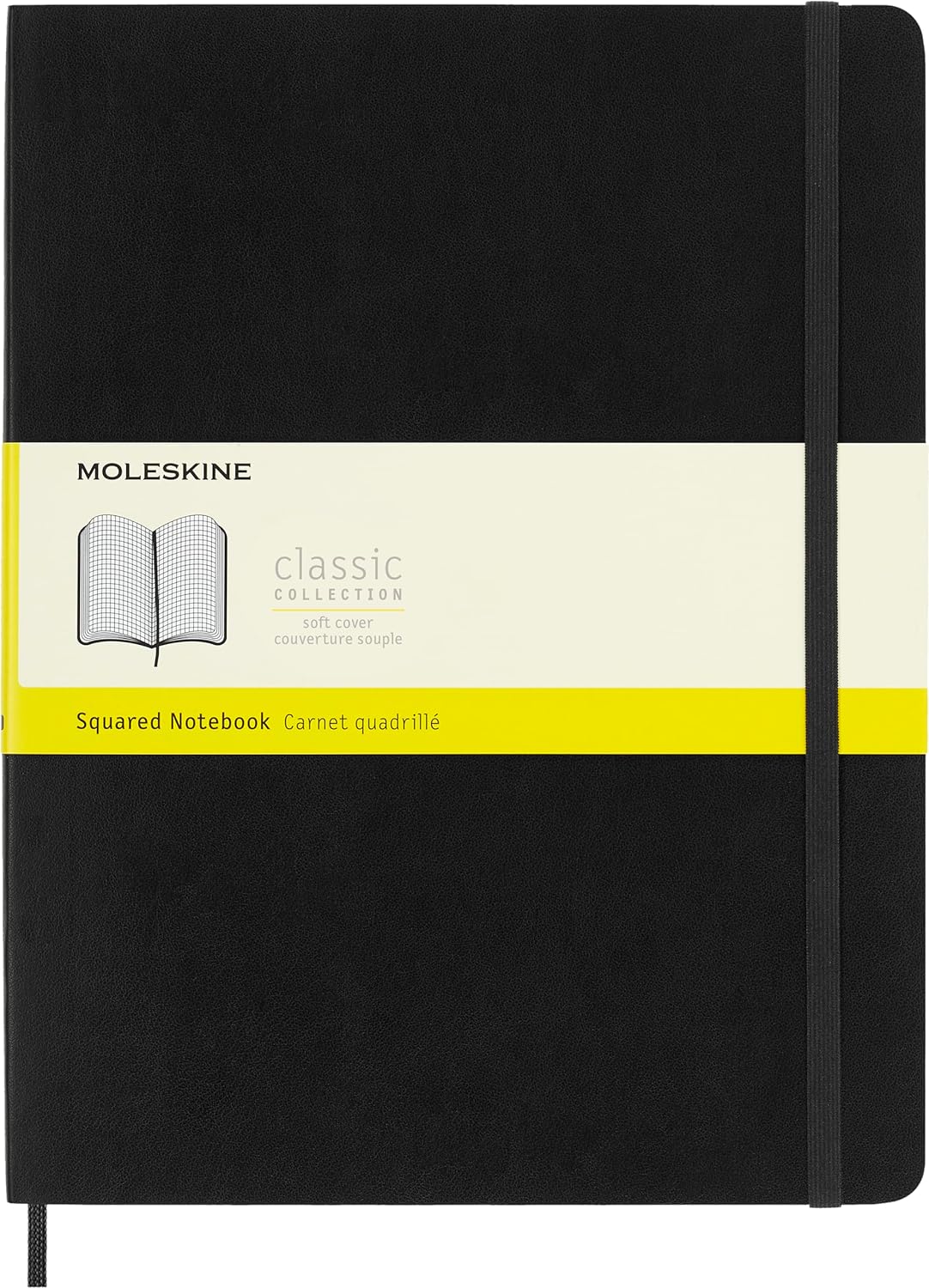 Moleskine XL Soft Cover Notebook, Grid, 192 Pages