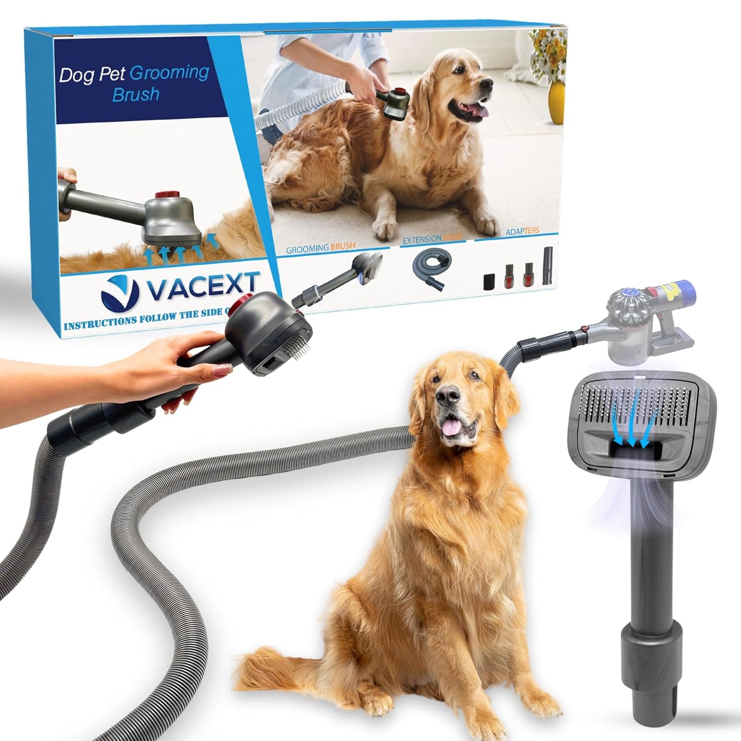 Ultimate Dyson-Compatible Pet Grooming Set - VACEXT
