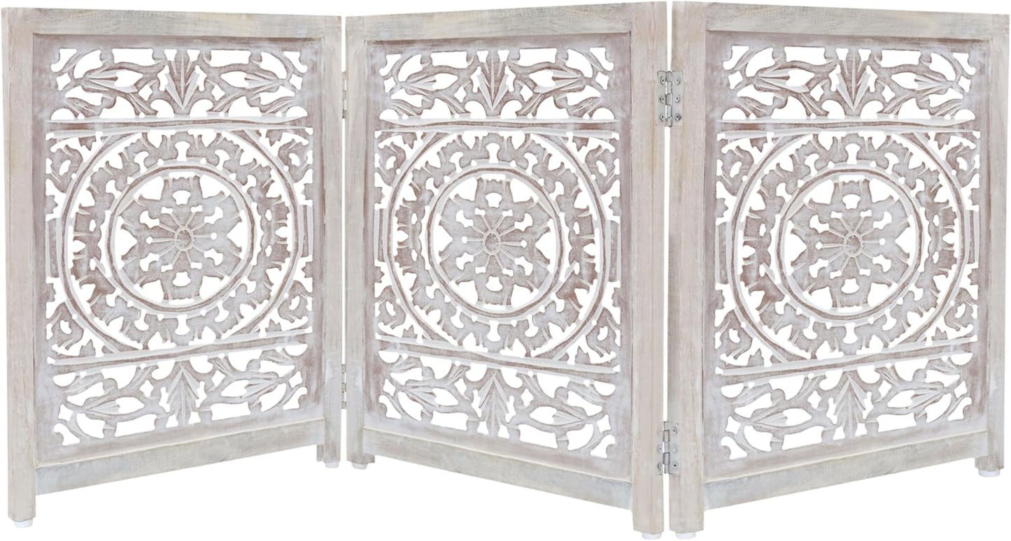 Wooden Foldable Pet Dog Safety Gate - Stylish and Functional