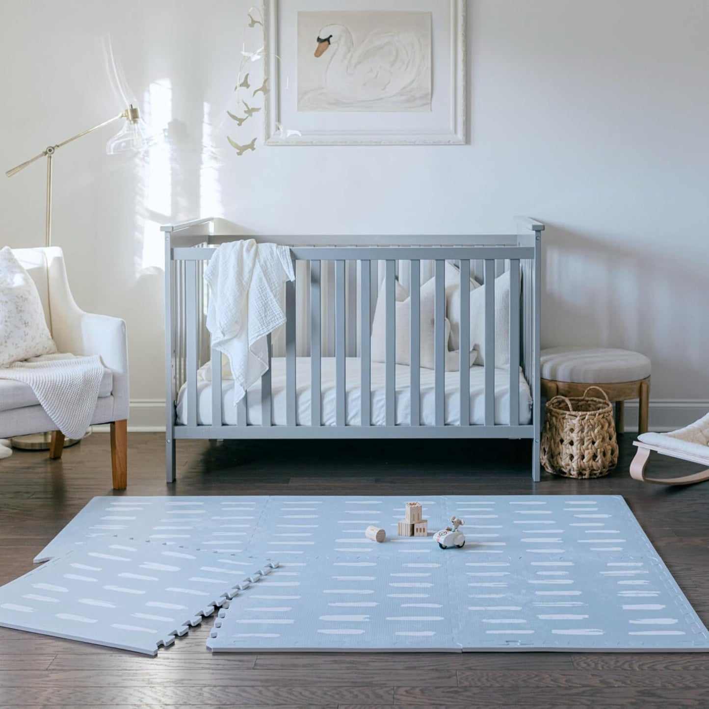 Baby Play Mats for Floor - Shoreline 4x6ft EVA Foam Mat