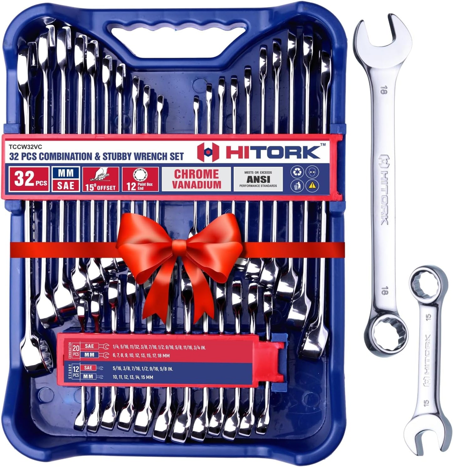 32 Piece Wrench Set for Auto & Home Repair - Complete Tool Kit