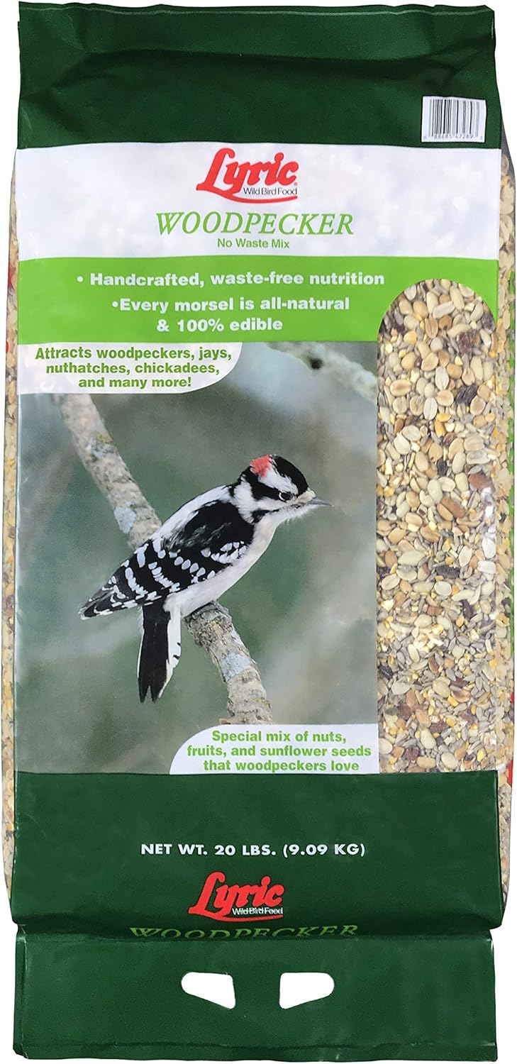 Lyric Woodpecker Wild Bird Seed Mix for Backyard Feeders