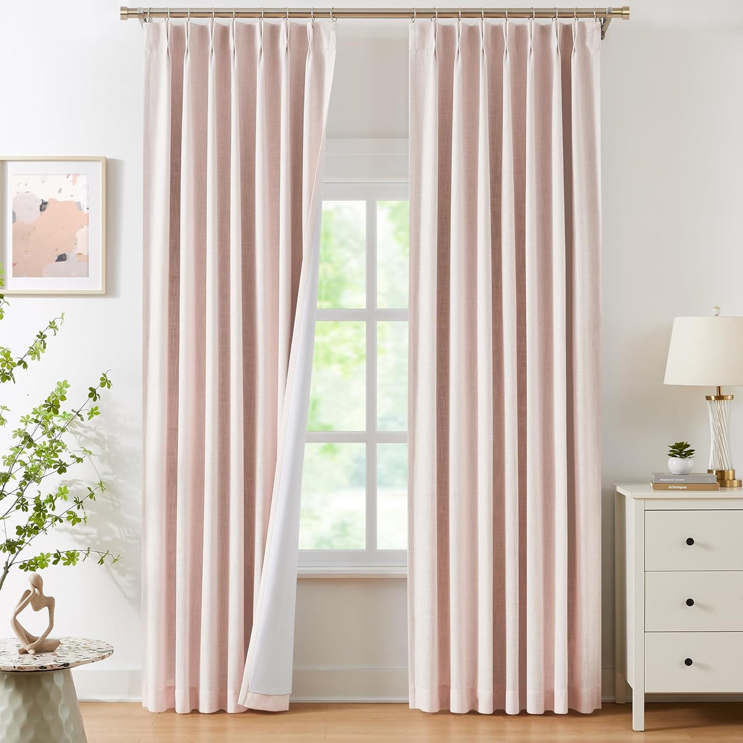 Bailey Pinch Pleat Full Blackout Curtains for Lovely Girls Room