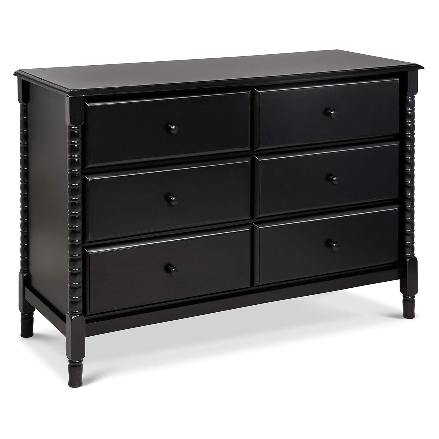 Davinci Jenny Lind Spindle 6-Drawer Dresser in Elegant Ebony