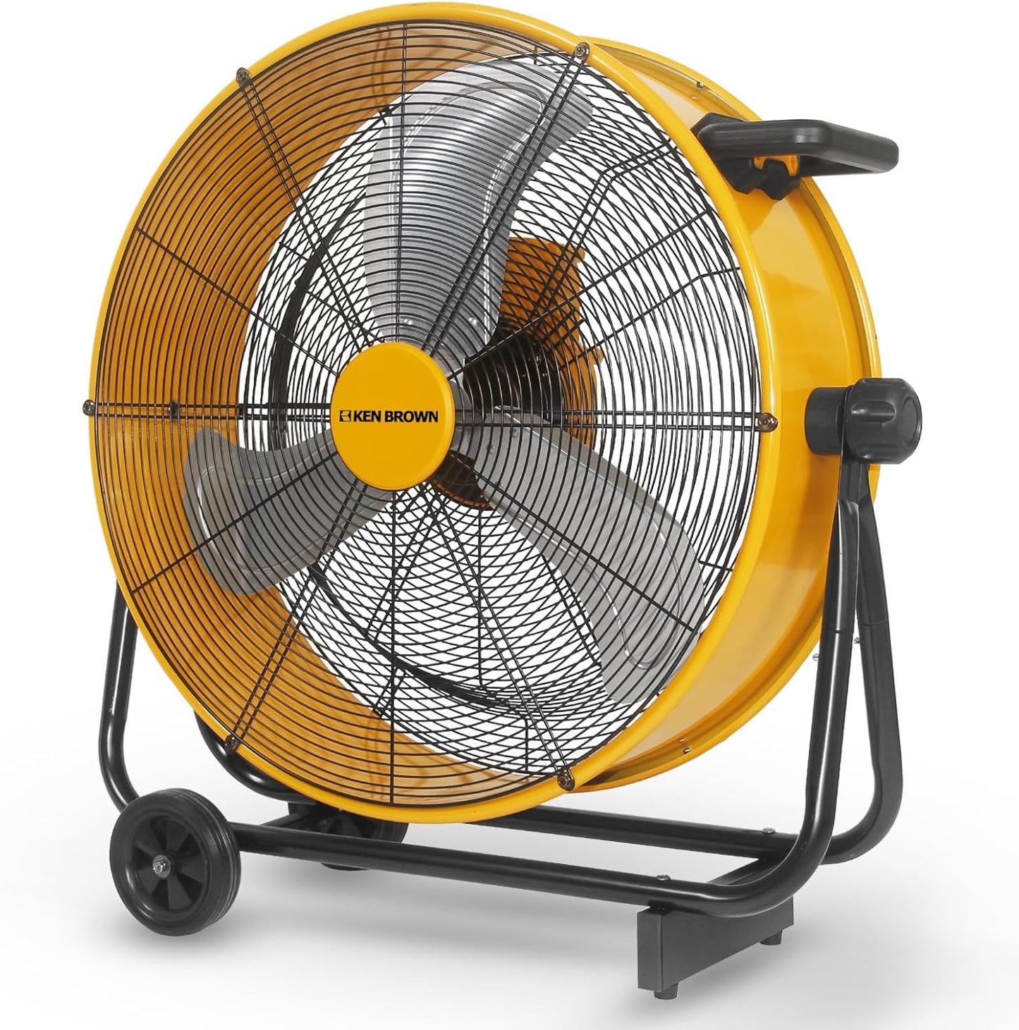 High Velocity 24 Inch Drum Fan with Quiet Operation and Power