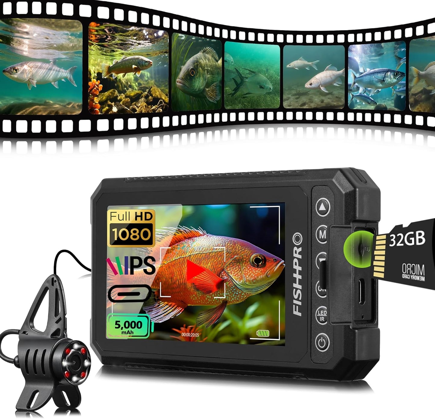 HD1080P FishPRO Underwater Camera - Easy Fishing Anywhere!