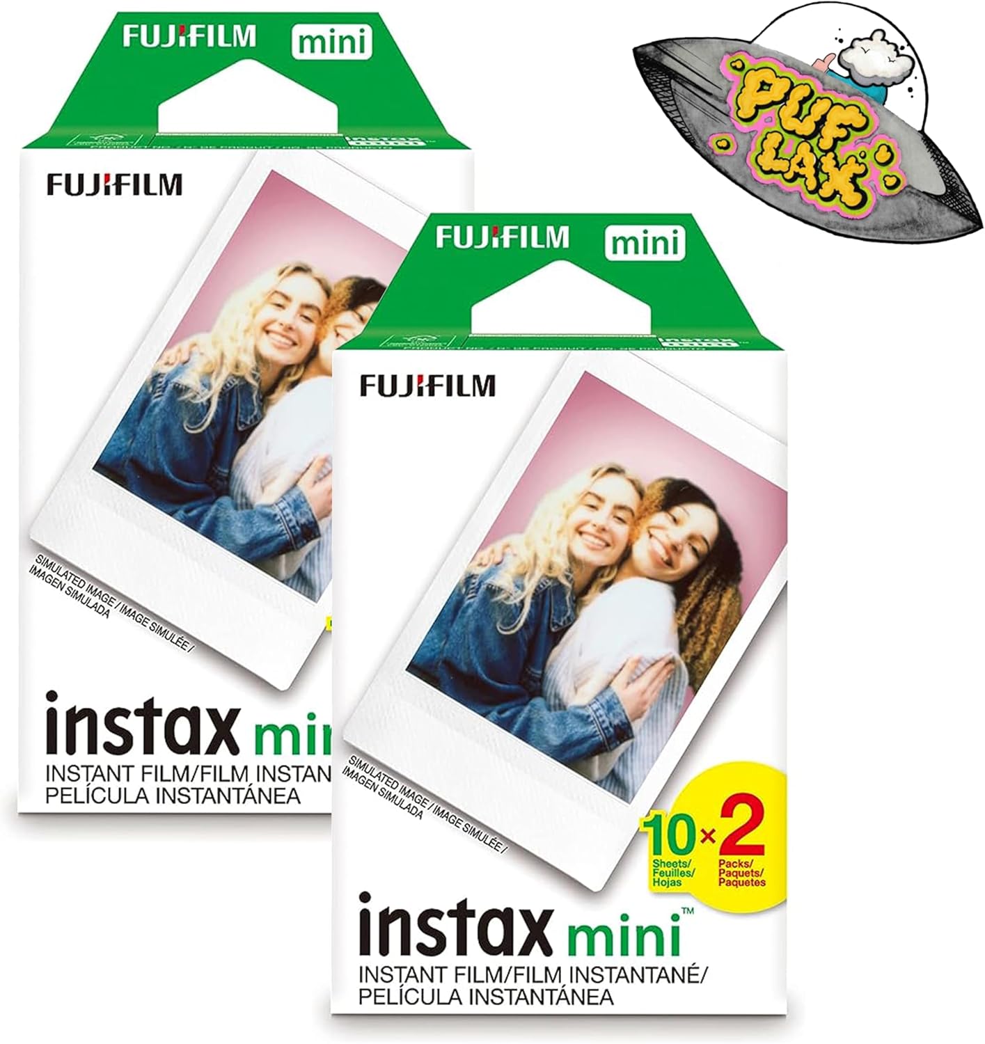 FUJIFILM Mini Instant Camera Film Value Pack for 40 Shoots
