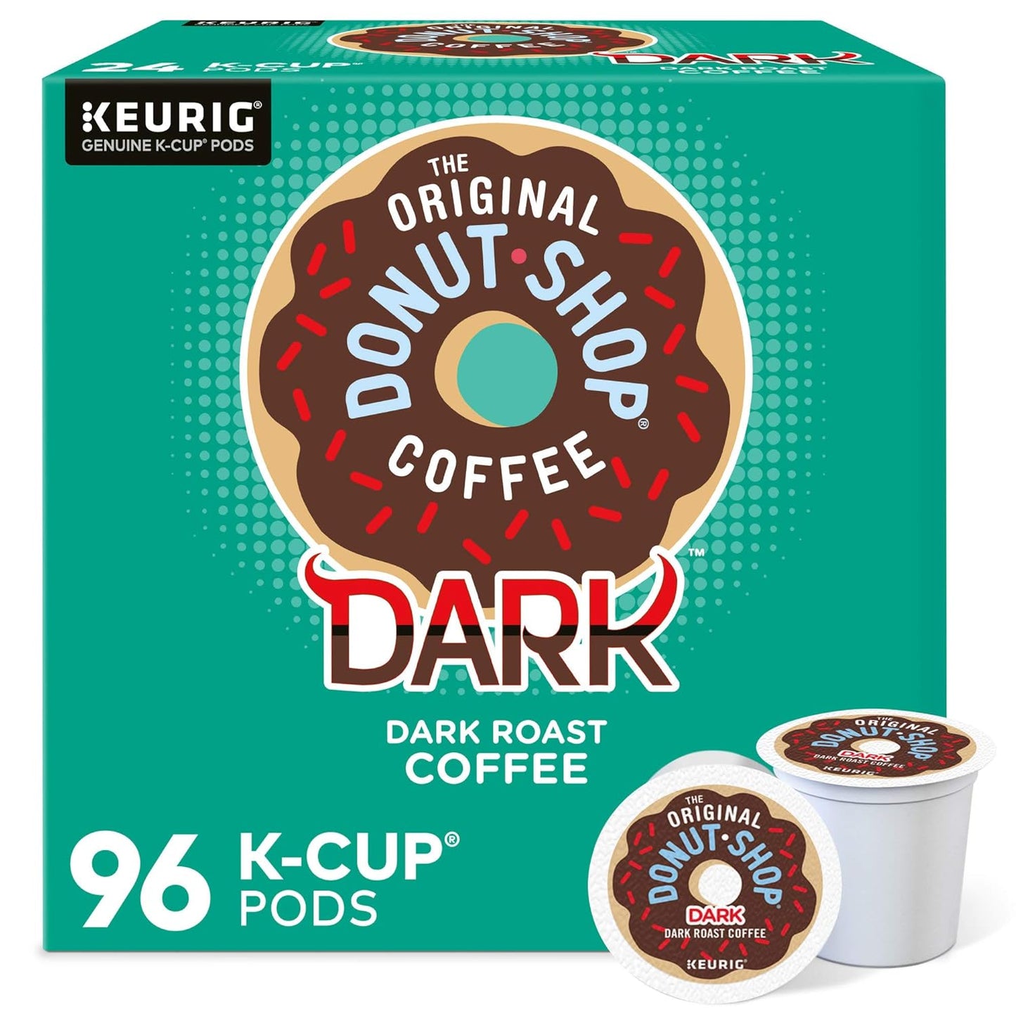 The Original Donut Shop Dark Coffee K-Cup Pods for Bold Flavor