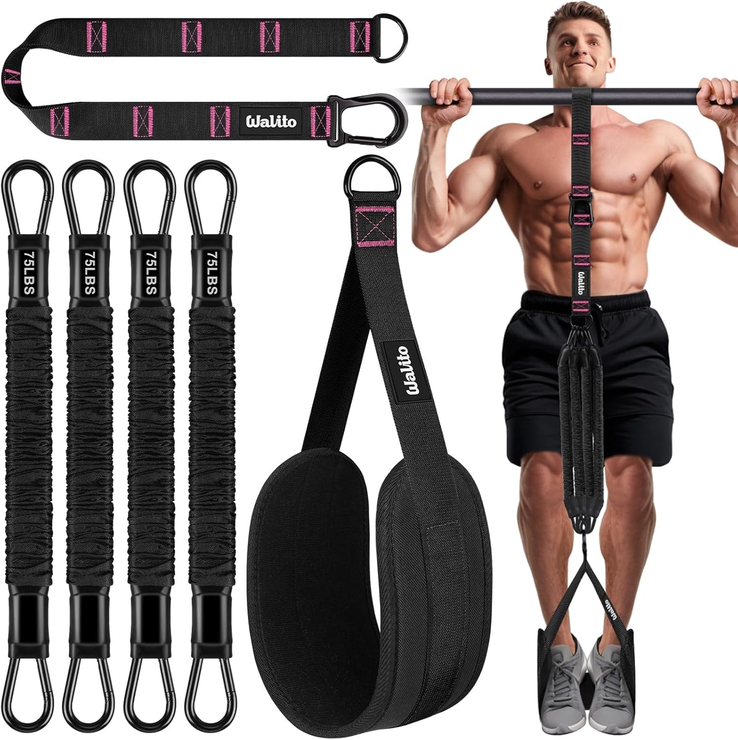 Pull Up Assistance Bands Set for Home Gym Fitness Training