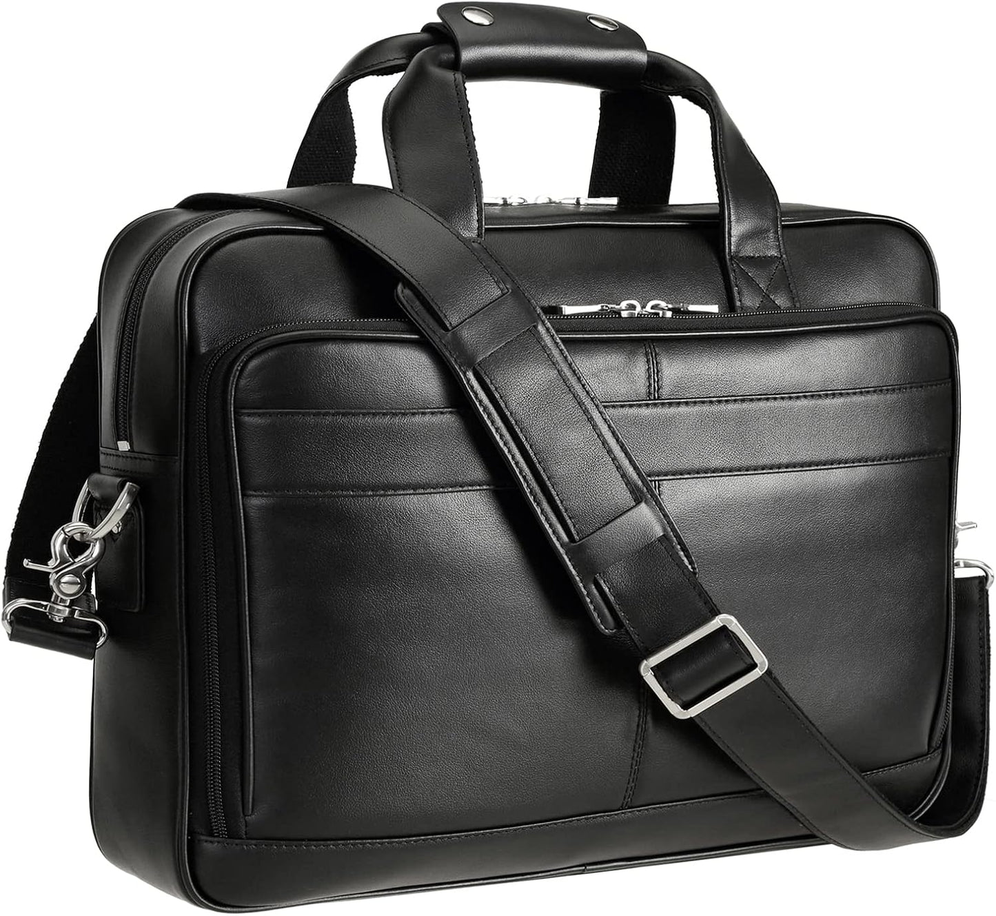 Polare Full Grain Leather Laptop Bag for Business Travel