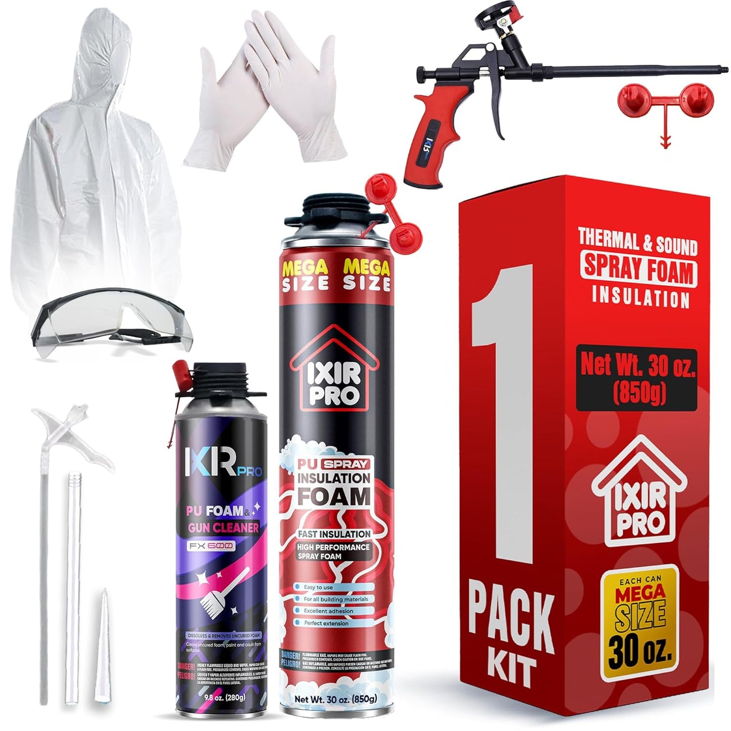 Mega Size Spray Foam Insulation Kit for Superior Coverage