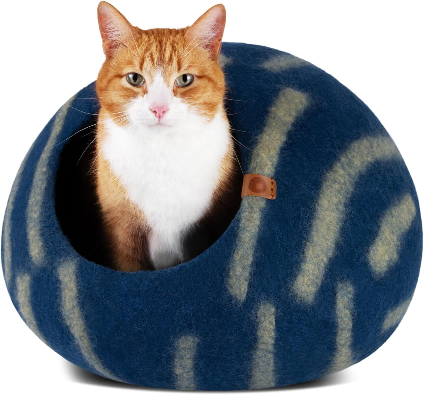 MEOWFIA Cat Cave Premium Felt Cat Bed for Indoor Cats Large