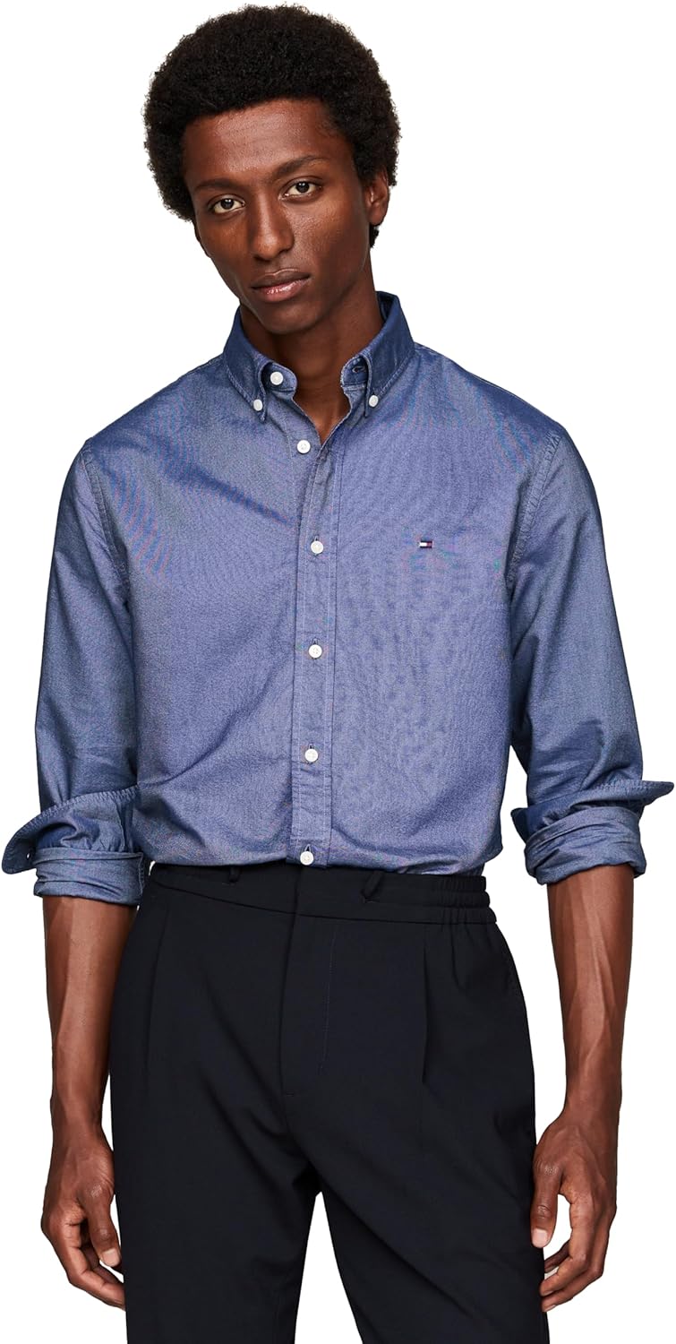Tommy Hilfiger Long Sleeve Oxford Regular Fit Button Down Shirts