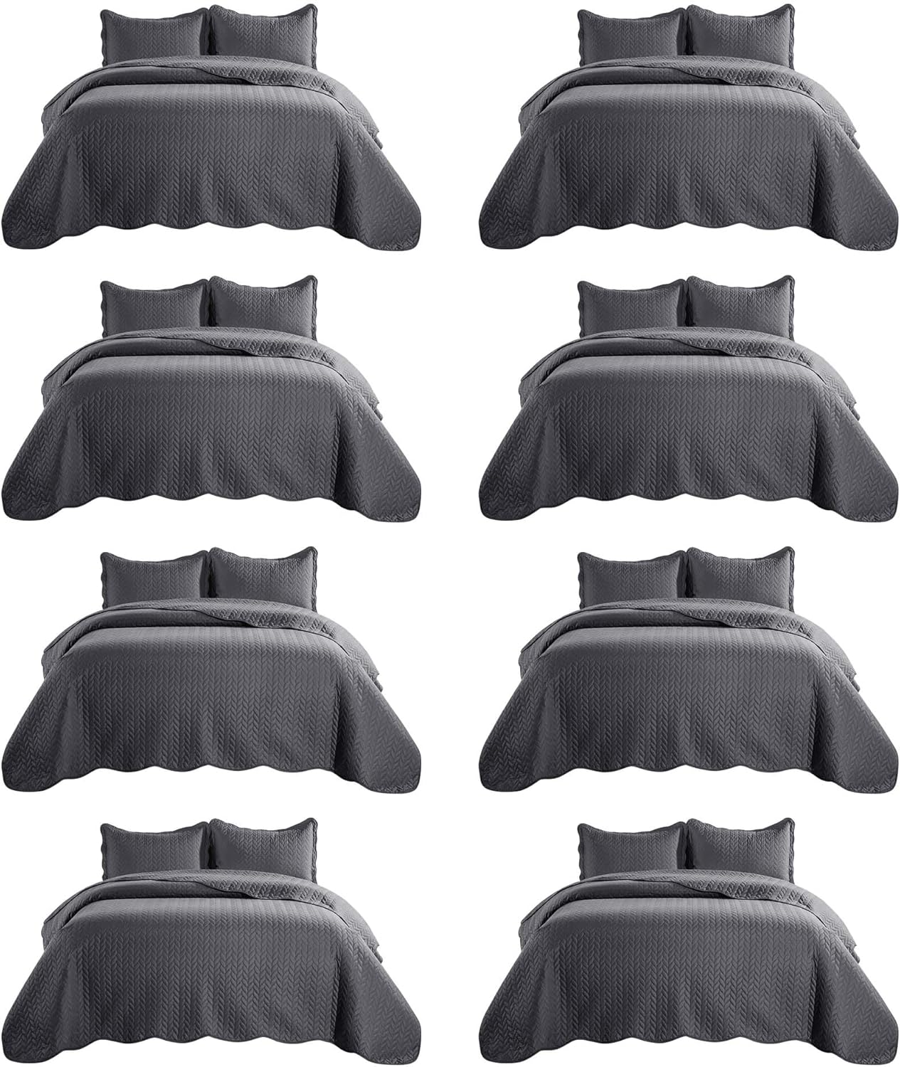 Luxurious King Size Embossed Quilt Set for Hotels & Homes