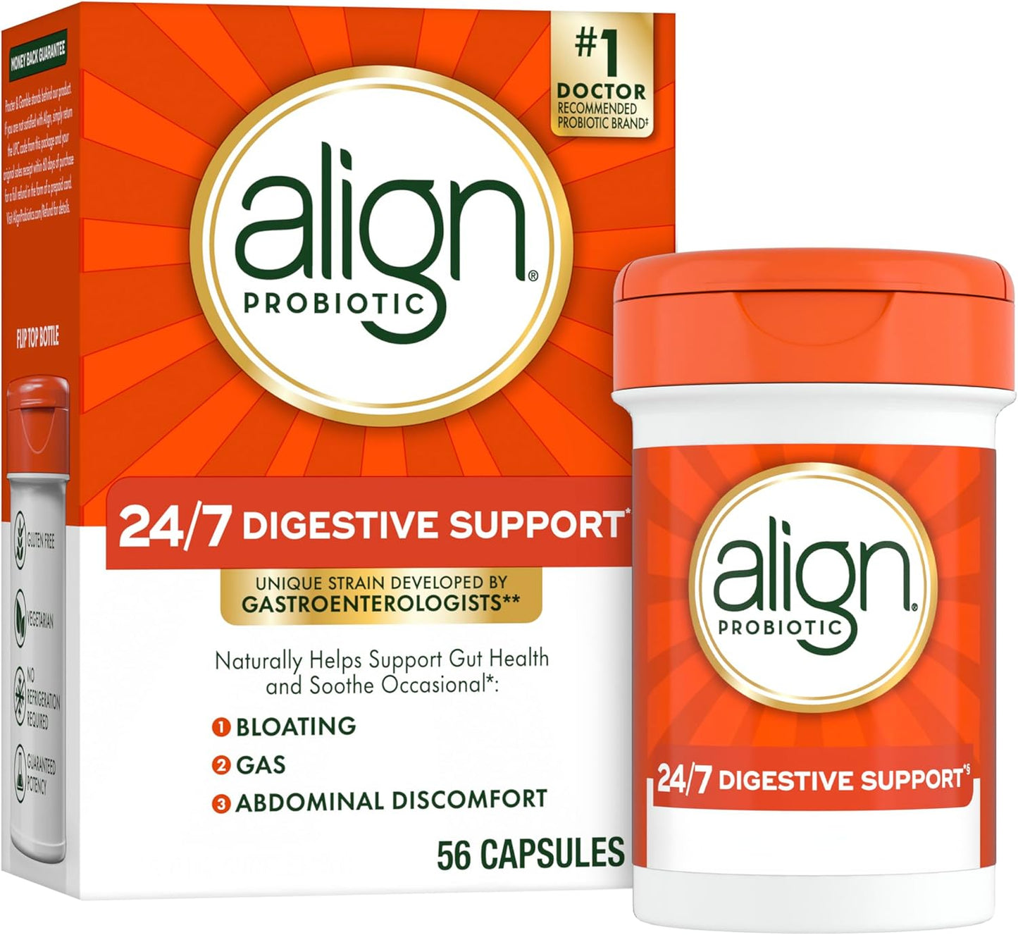 Align Probiotic for Digestive Health, 24/7 Support for All