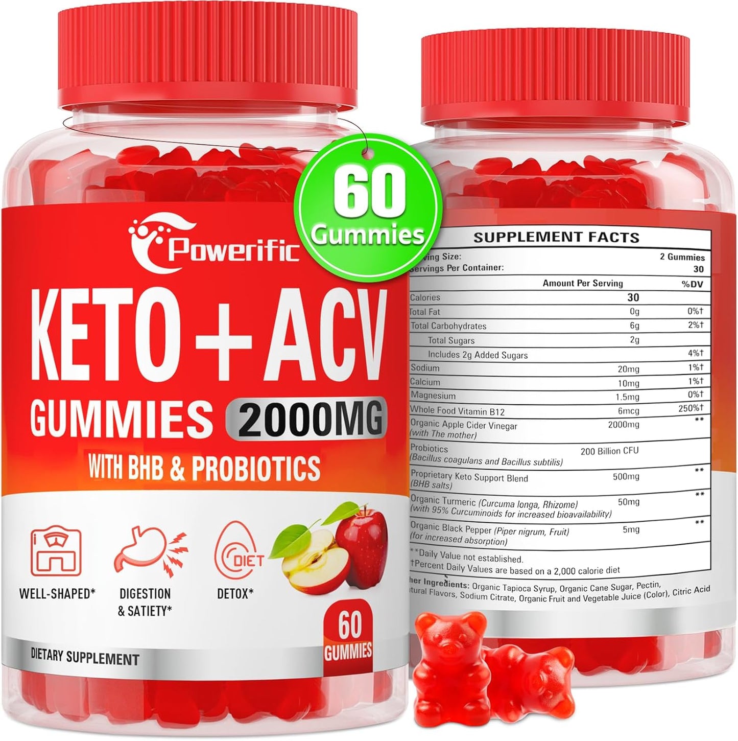 Max Strength Keto ACV Gummies - Digestion Boost!