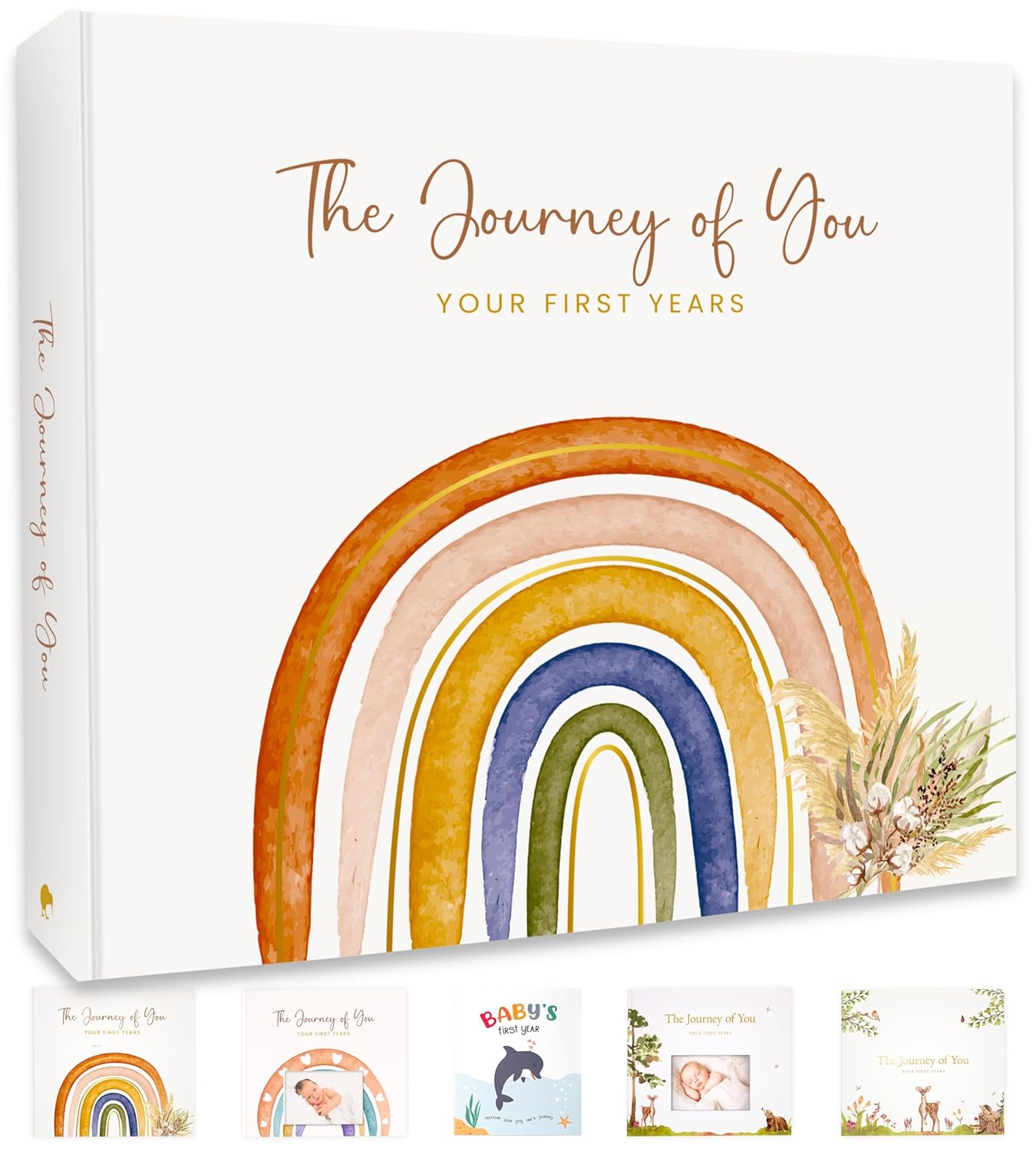 Rainbow Baby Memory Book for Milestones from Pre-Birth to Age 5