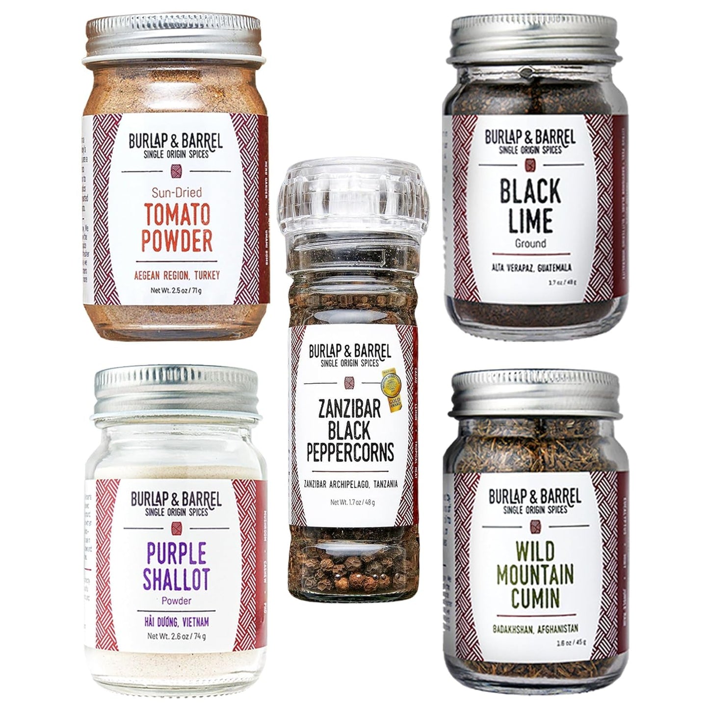Burlap & Barrel BBQ Rub & Seasoning Gift Set for Grill Lovers