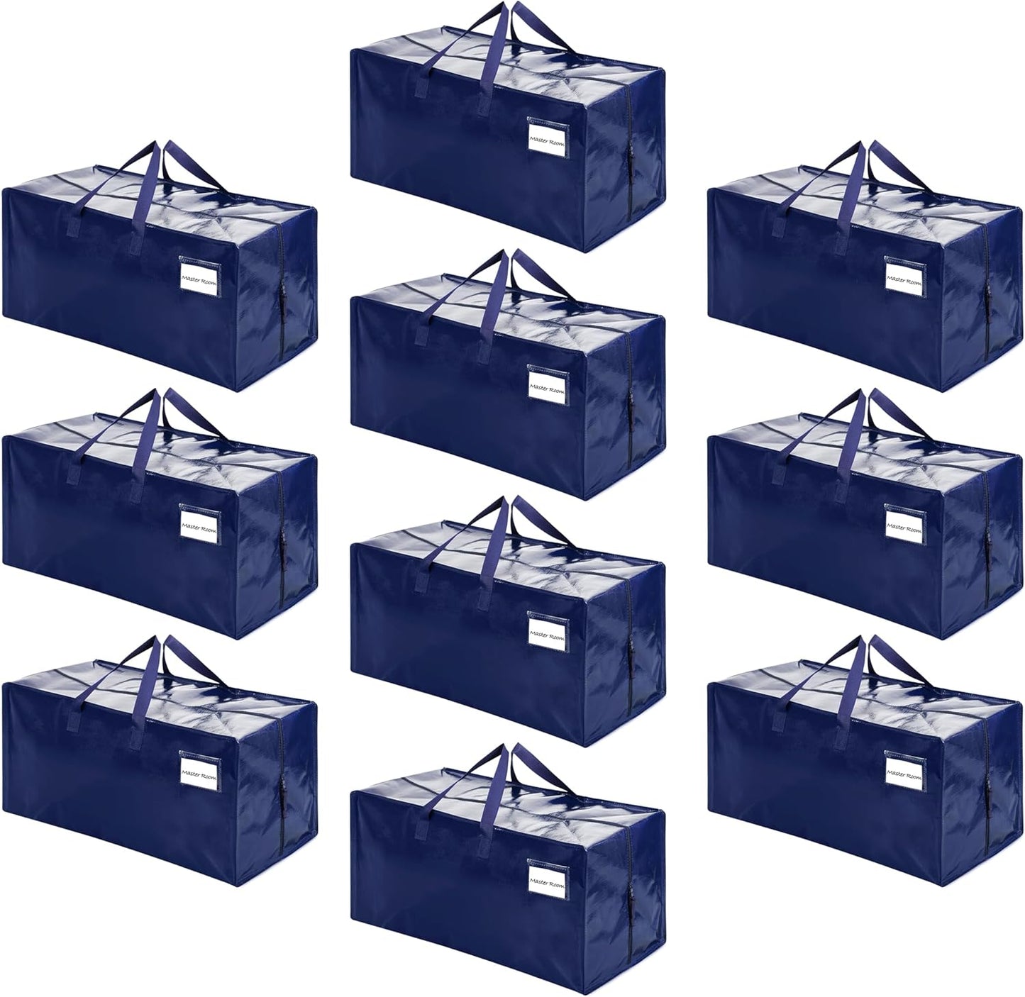 VENO 10 Pack Moving Bags - Heavy Duty Storage Totes for Moving