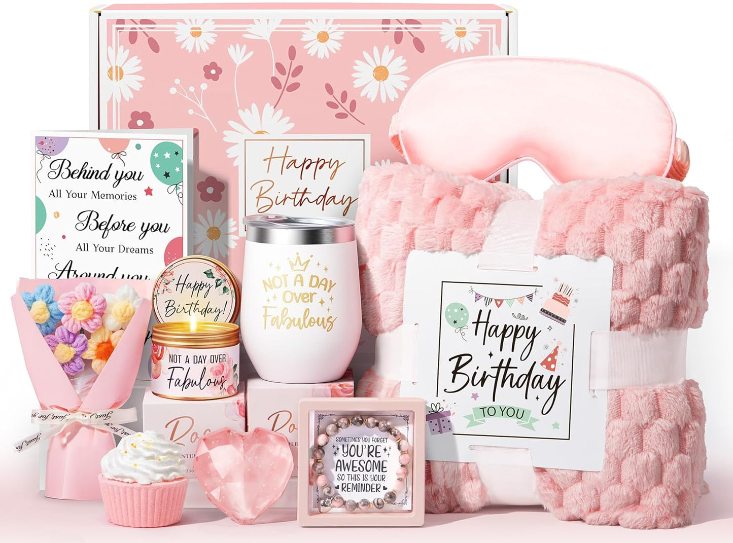 MAYICIVO Birthday Gifts for Women Friendship Spa Basket