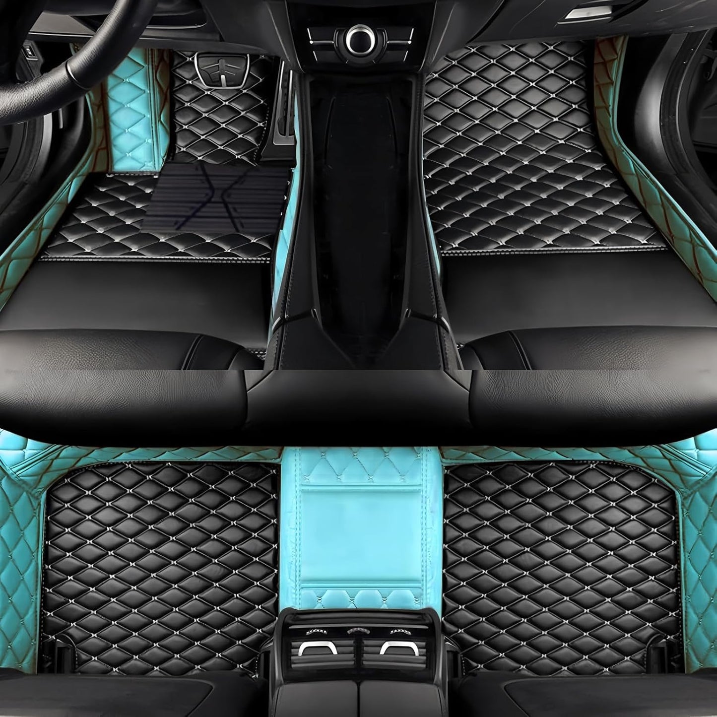 Customize All-Weather Protection Luxury Leather Floor Mats for Cars