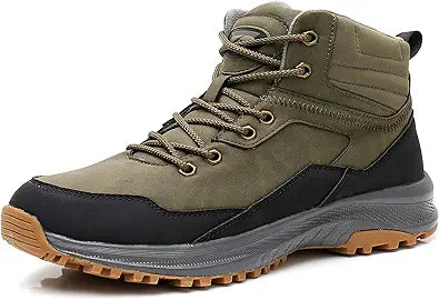 UPSOLO Men's Winter Warm Snow Work Boots for Comfort
