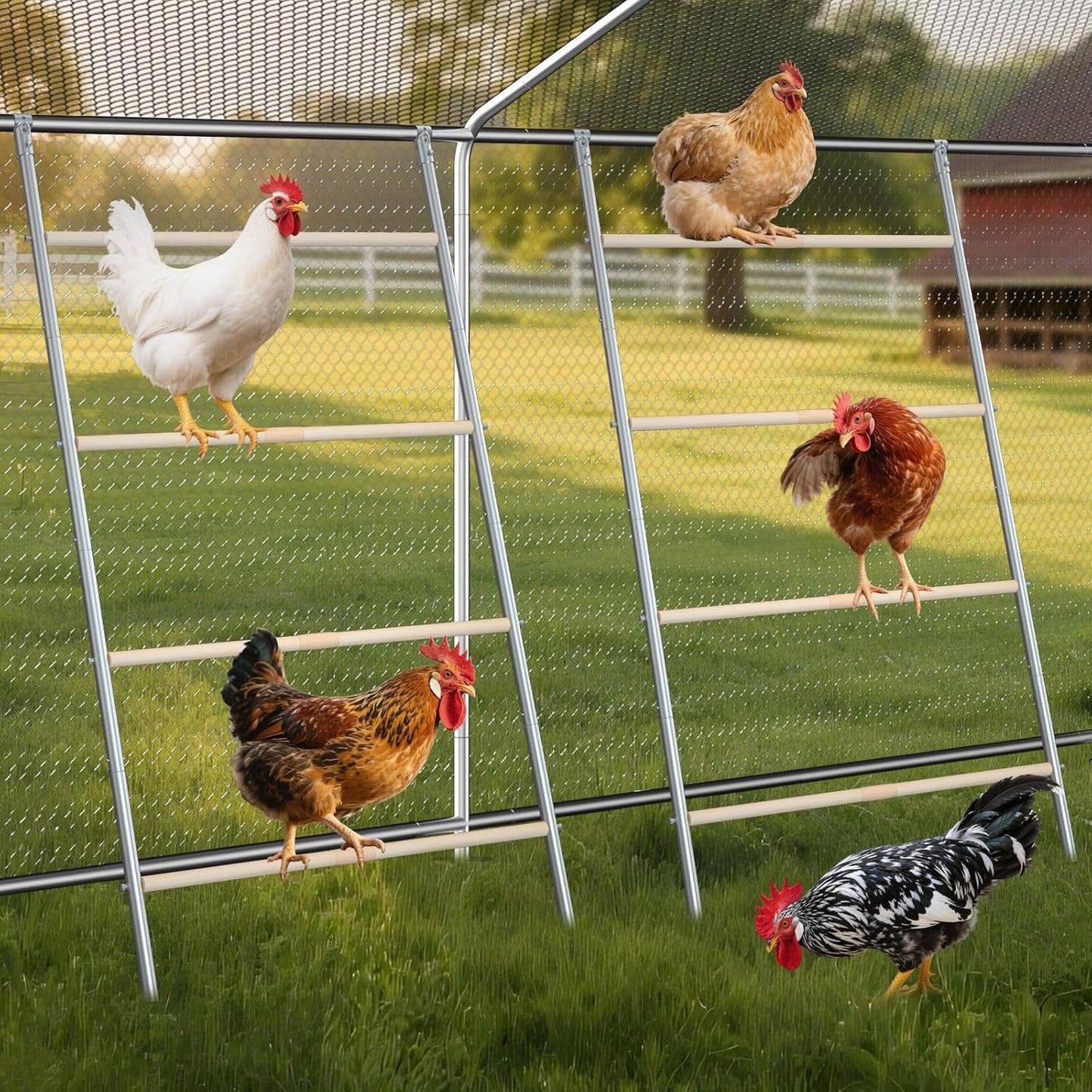 Chicken Perch for Coop Roosting Bars - Perfect for Backyard Poultry