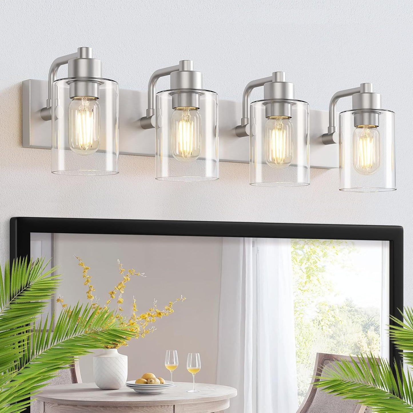 Brushed Nickel Bathroom Light Fixtures for Modern Home Decor