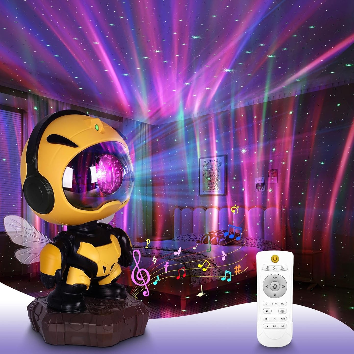 Kids Galaxy Star Projector - Remote Control Fun