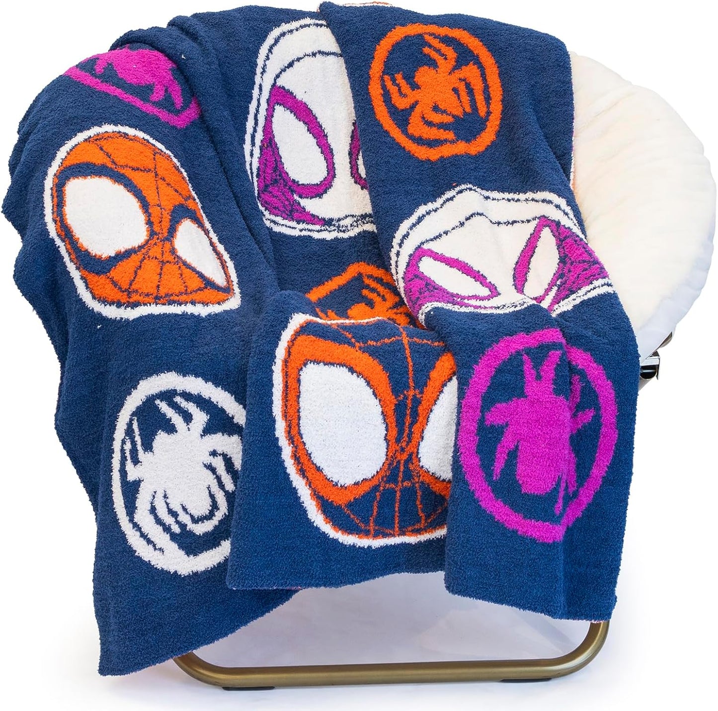 Marvel Spidey & His Amazing Friends Feather Knit Throw Blanket