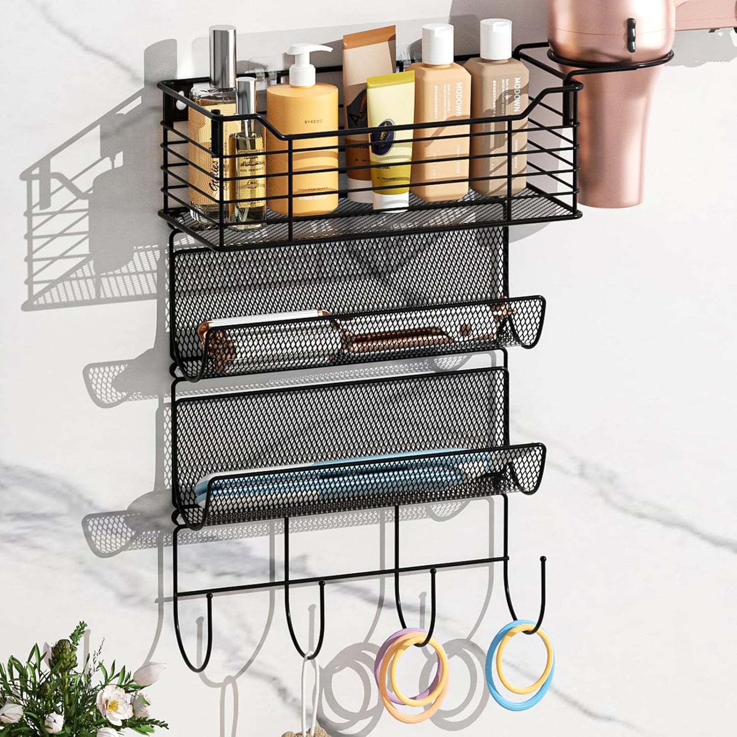 VITVITI Metal Hair Tool Organizer - Stylish Bathroom Storage