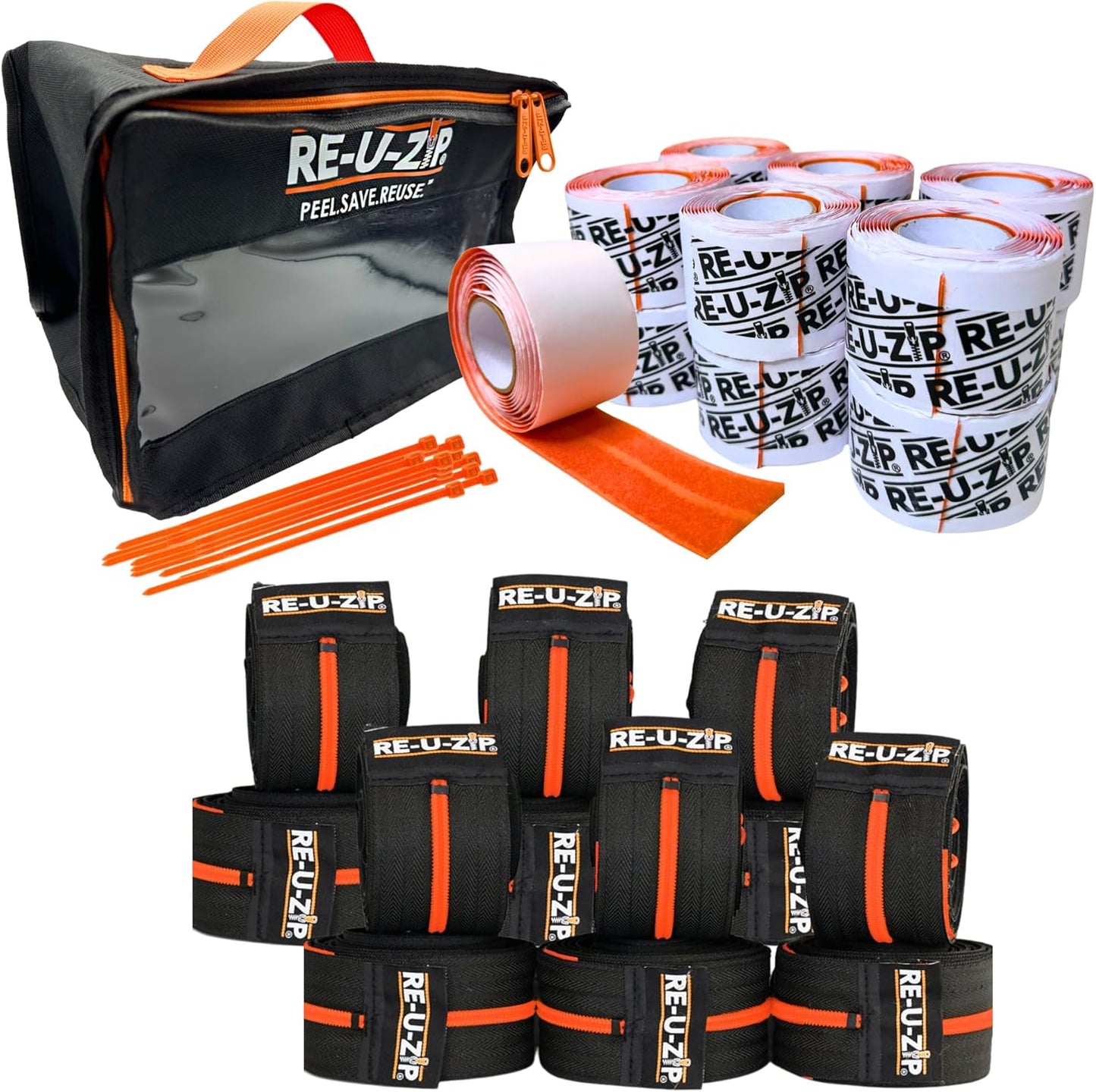 RE-U-ZIP Reusable Dust Barrier Zipper for Cost-Effective Use