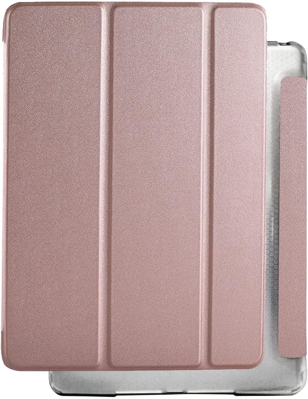 DuraSafe iPad 9 8 7 Case with Dual Angle Stand and Clear Back
