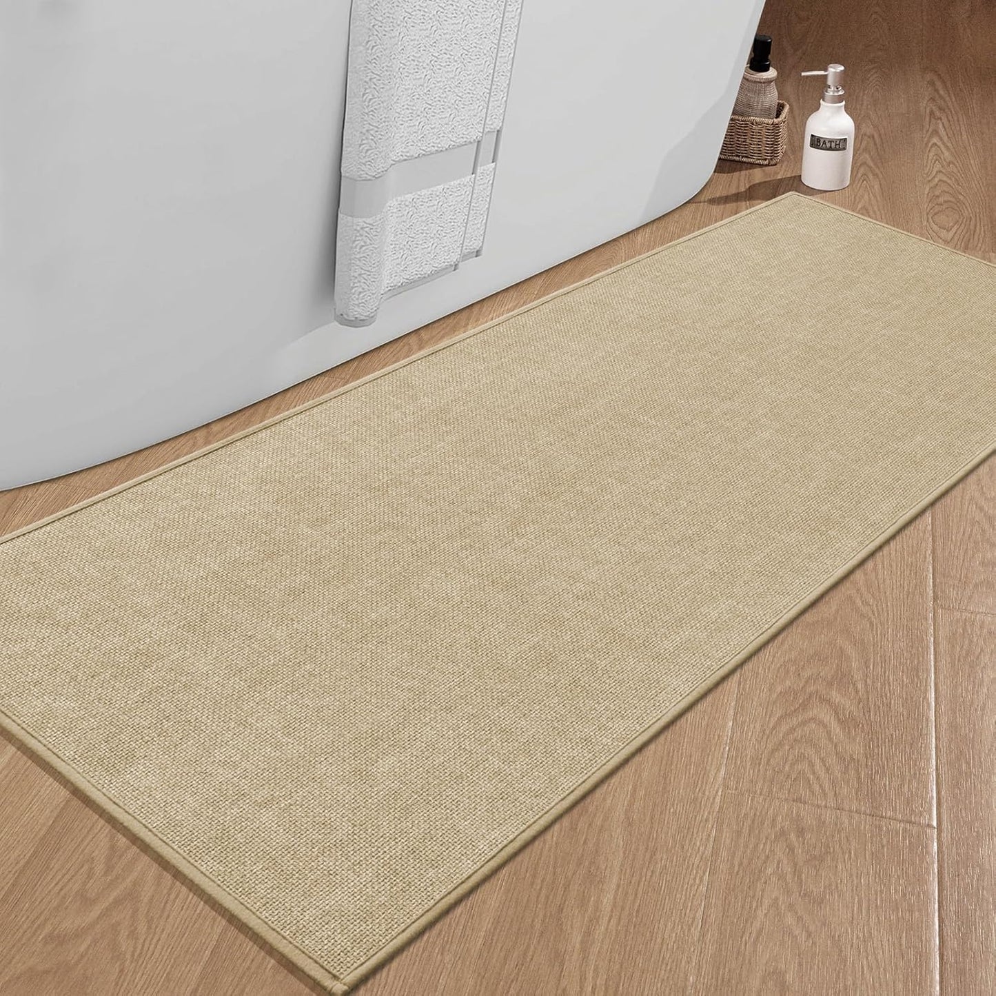 Chakme Bathroom Rugs Mat 59x25 - Ultra Thin Non Slip Bath Mat