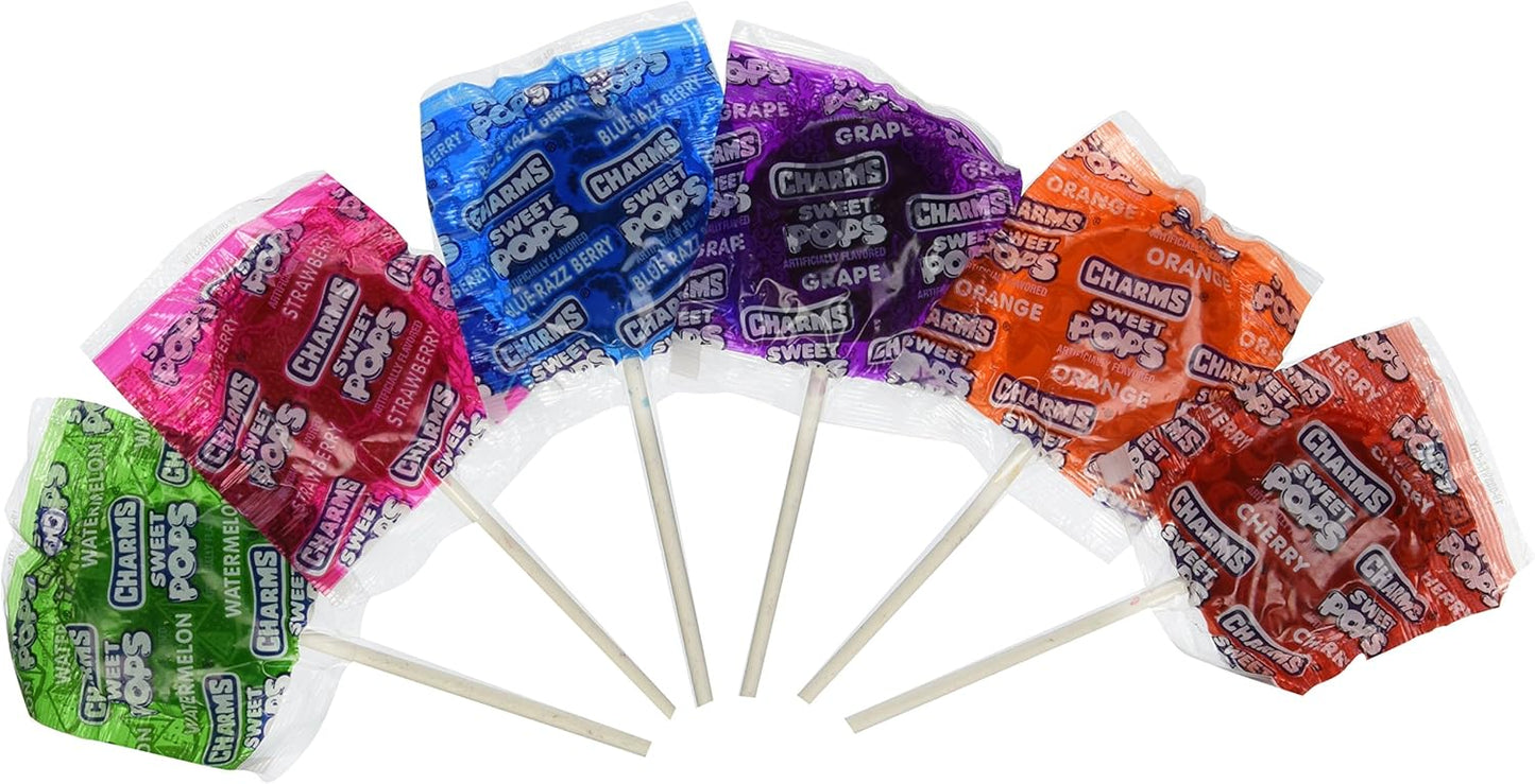 Charms SUGAR_CANDY Sweet Pops Assorted Flavors Lollipops