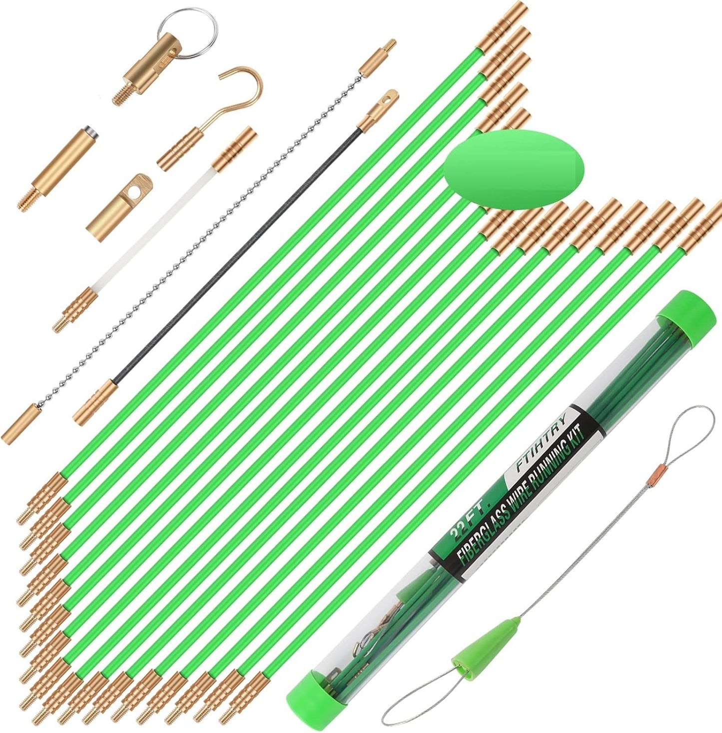 Ultimate 45FT Fiberglass Wire Pulling Kit