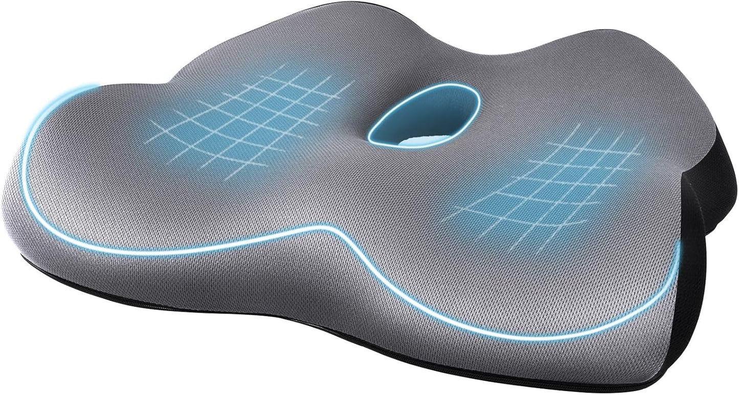 Memory Foam Ergonomic Cushion - Pain Relief for All!